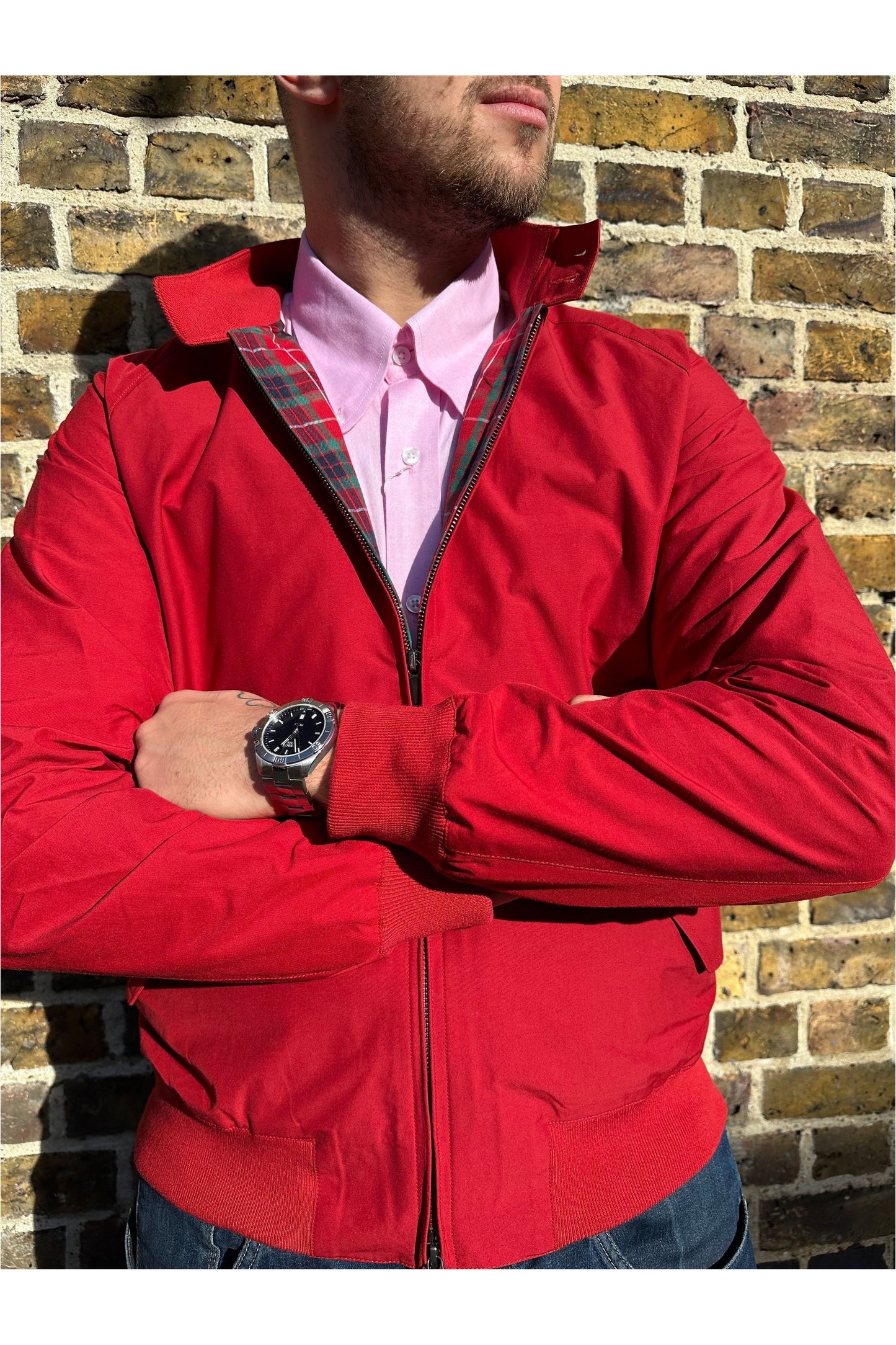 G9 Modern Classic Chili Pepper - Harrington Jacket