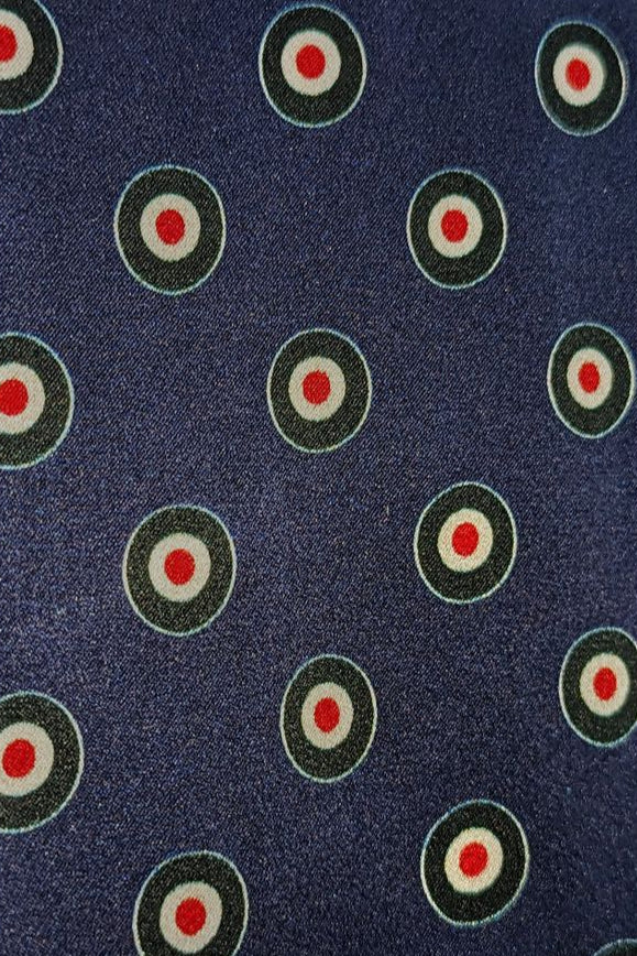 Target Print Blue / Red / Green - Silk Scarf