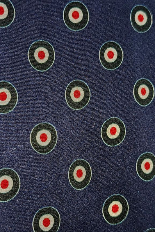 Target Print Blue / Red / Green - Silk Scarf