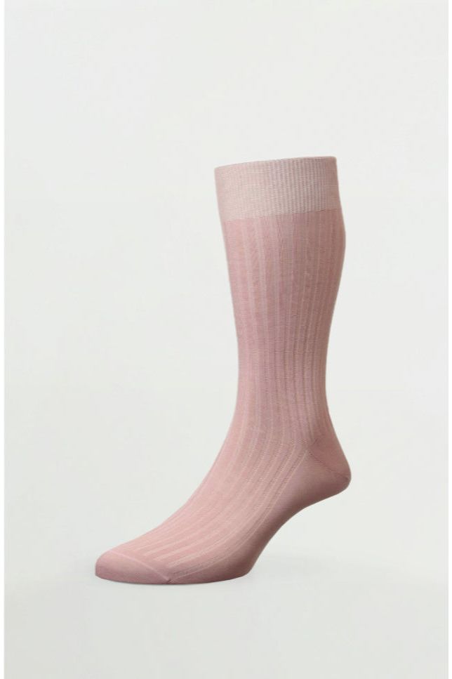 Danvers Cotton English Made Dusky Pink - Socks