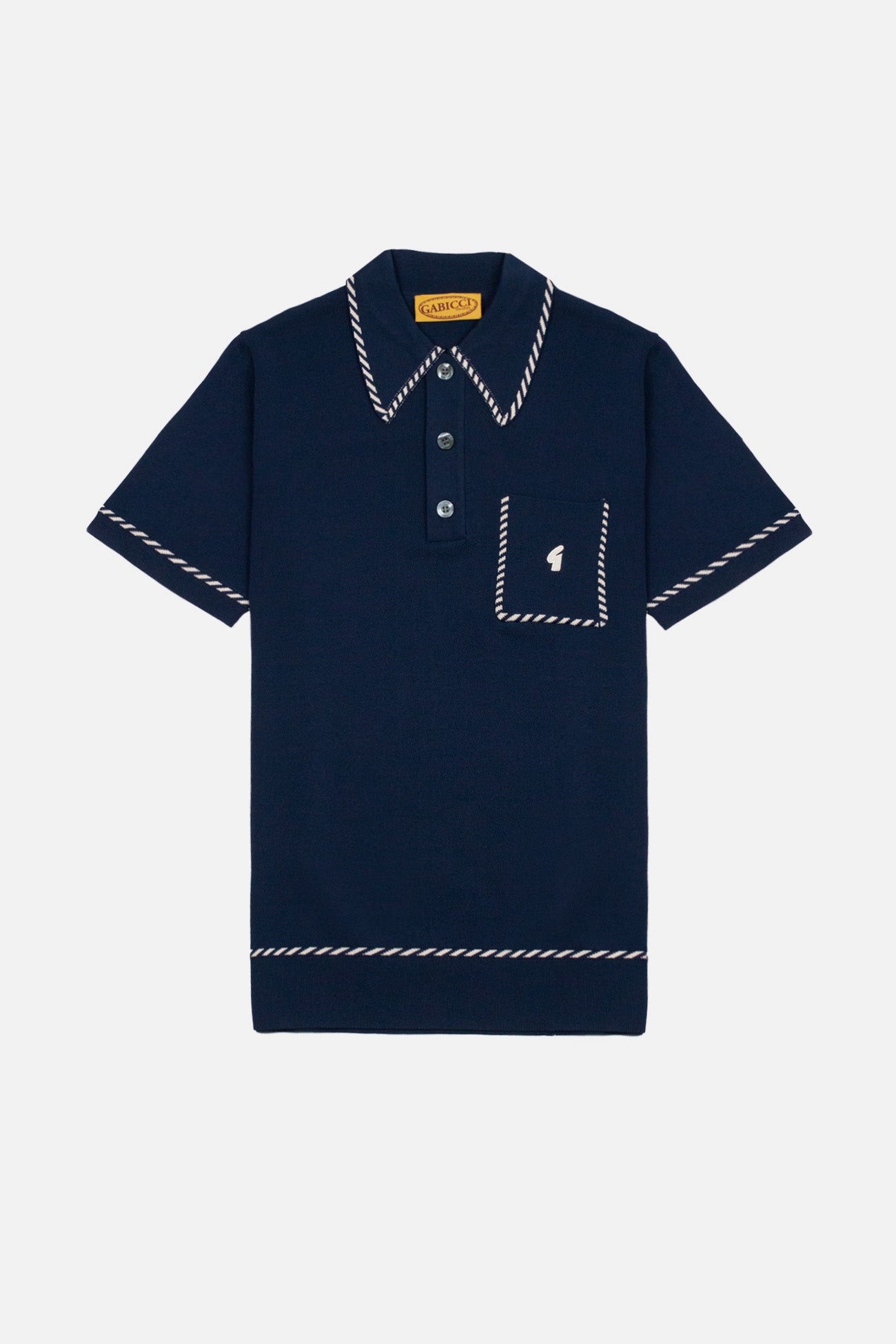 Archive Routledge Navy - Polo Knit