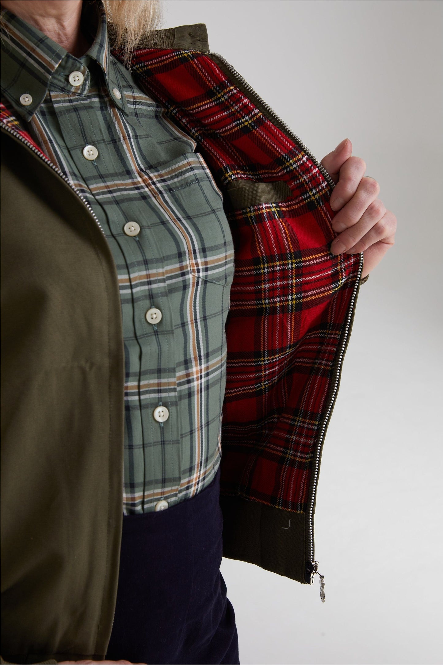 Women's Forest Green - Harrington Jacket