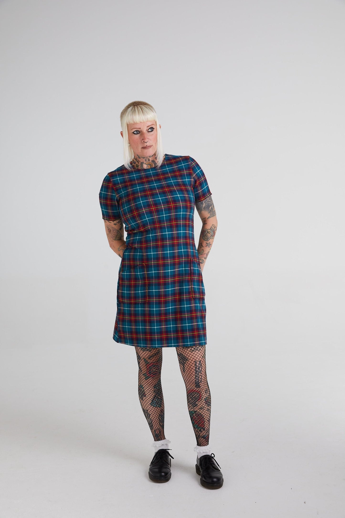 Made in England 'The Vivienne' Green / Red - Dress