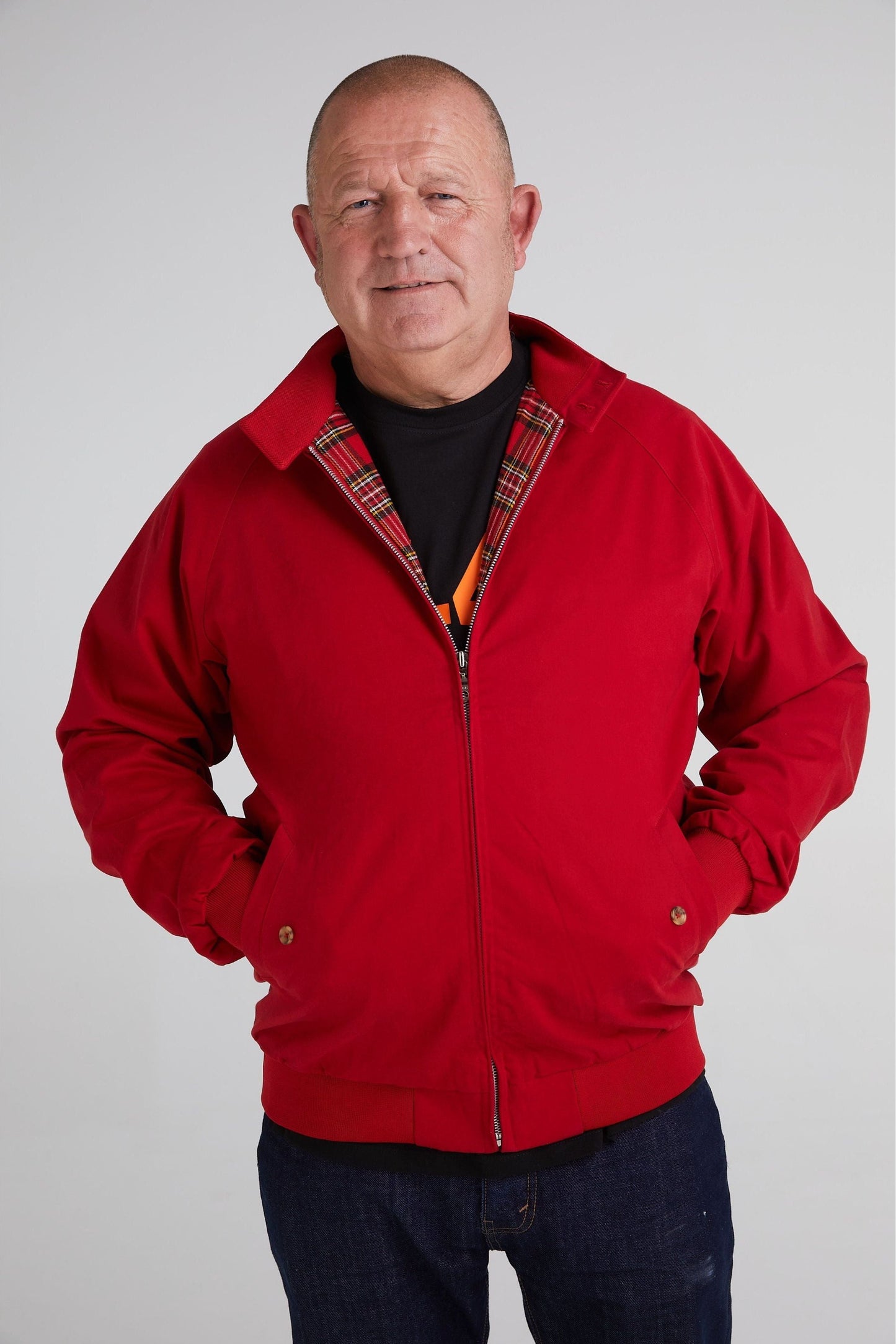 Men's Cherry Red - Harrington Jacket