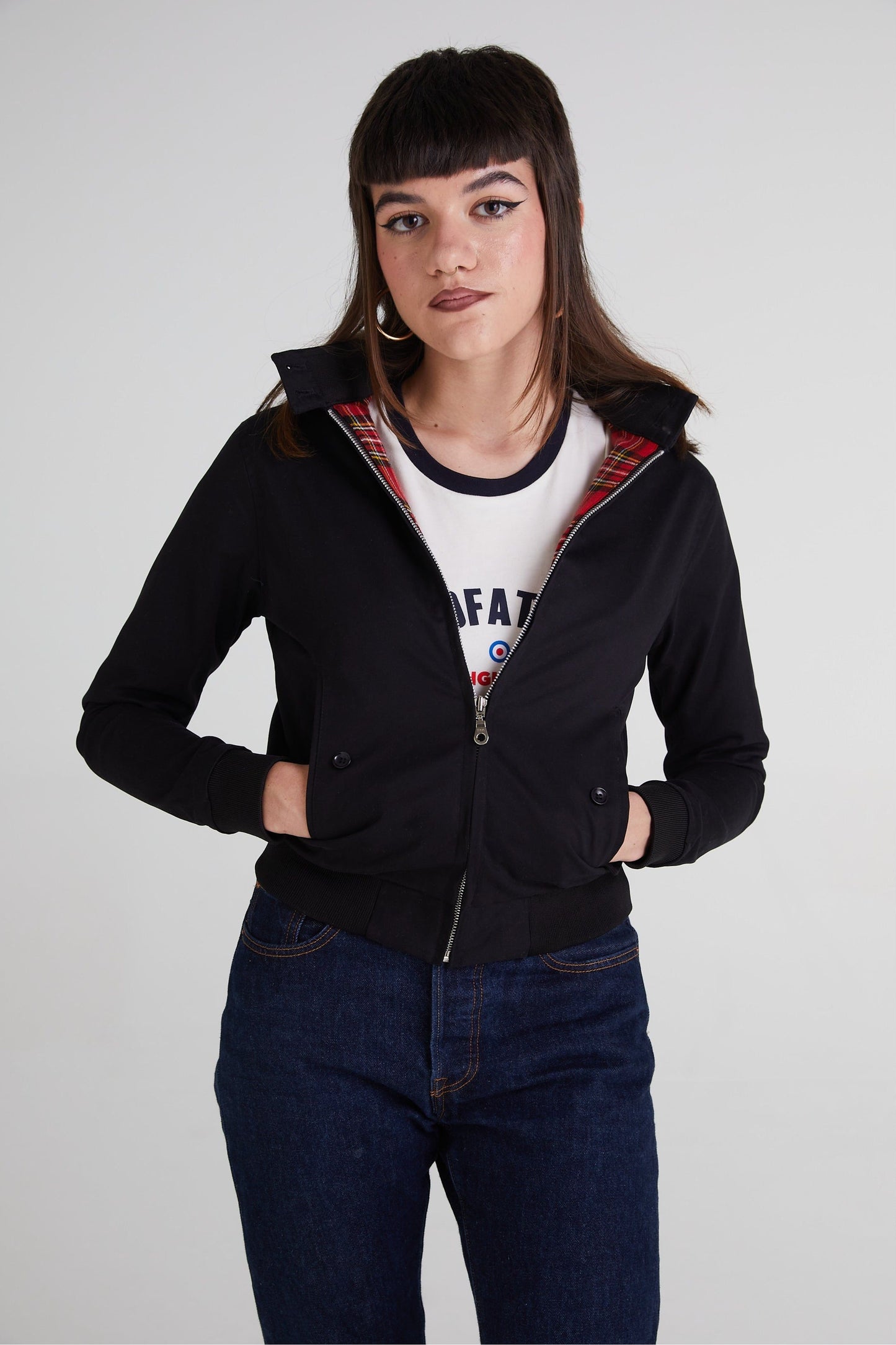 Women's Black - Harrington Jacket