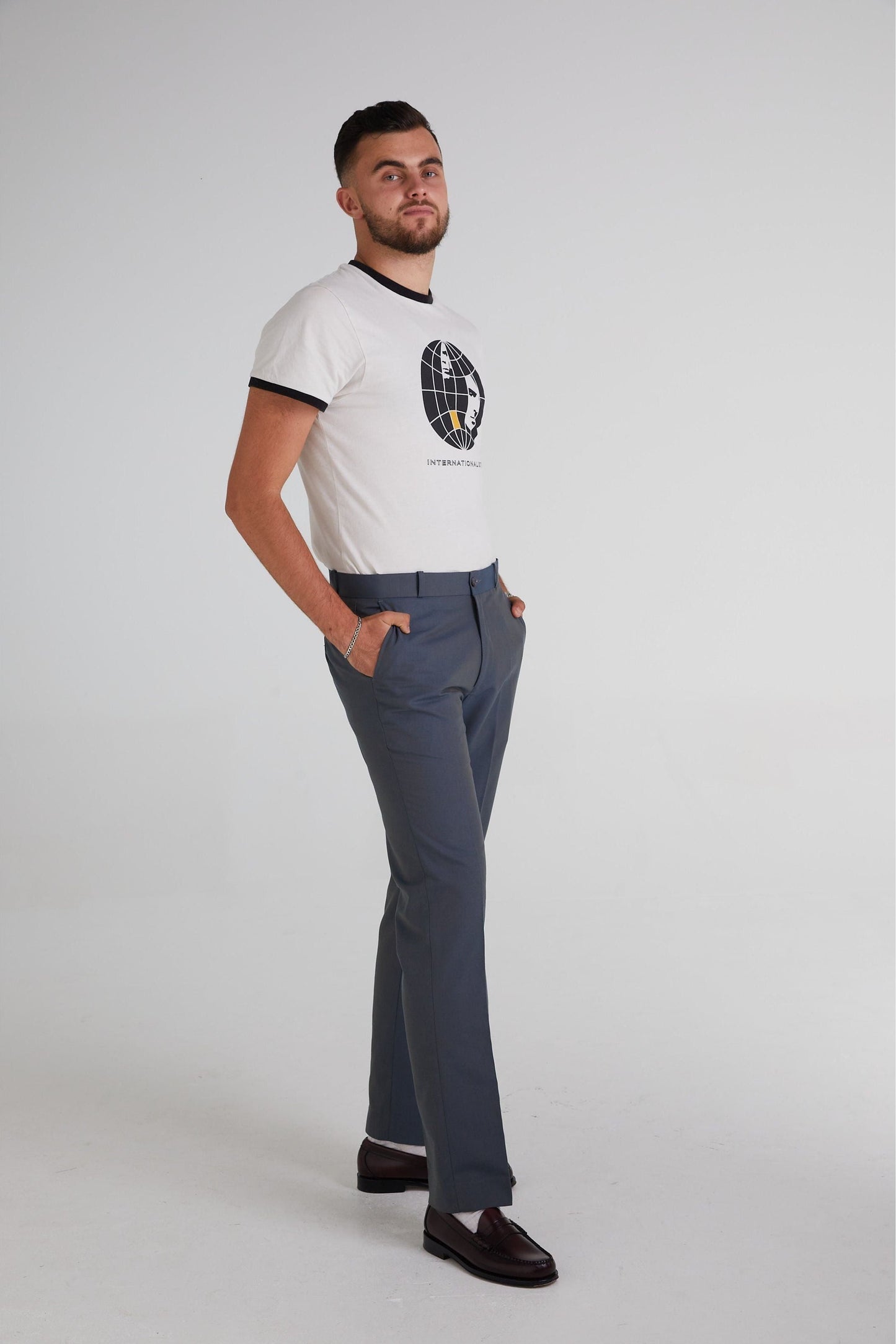 Sta Press Tonic Green & Gold Two Tone - Trousers