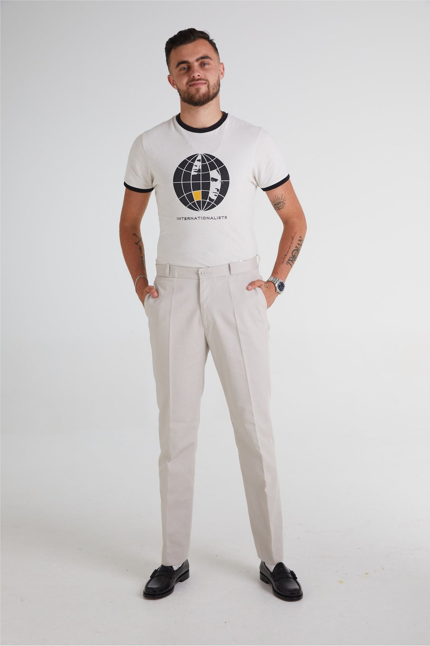 Sta Press Stone - Trousers