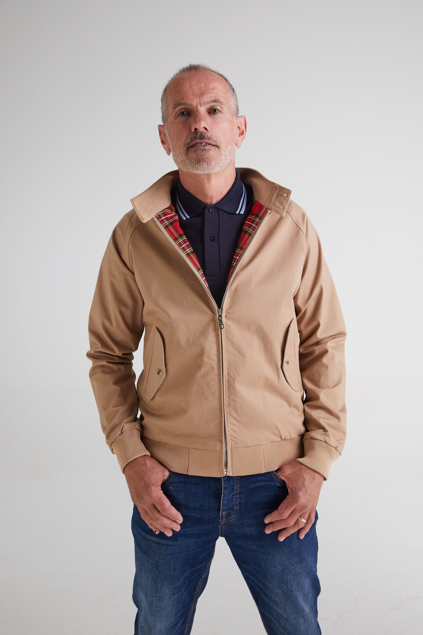 Men's Beige - Harrington Jacket
