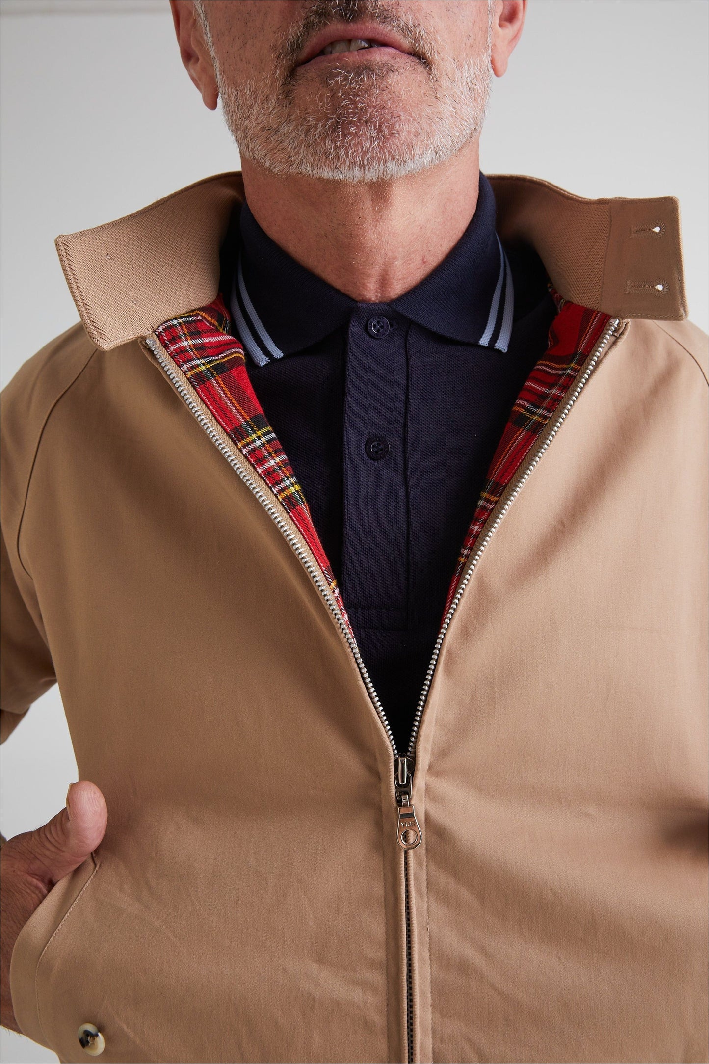 Men's Beige - Harrington Jacket