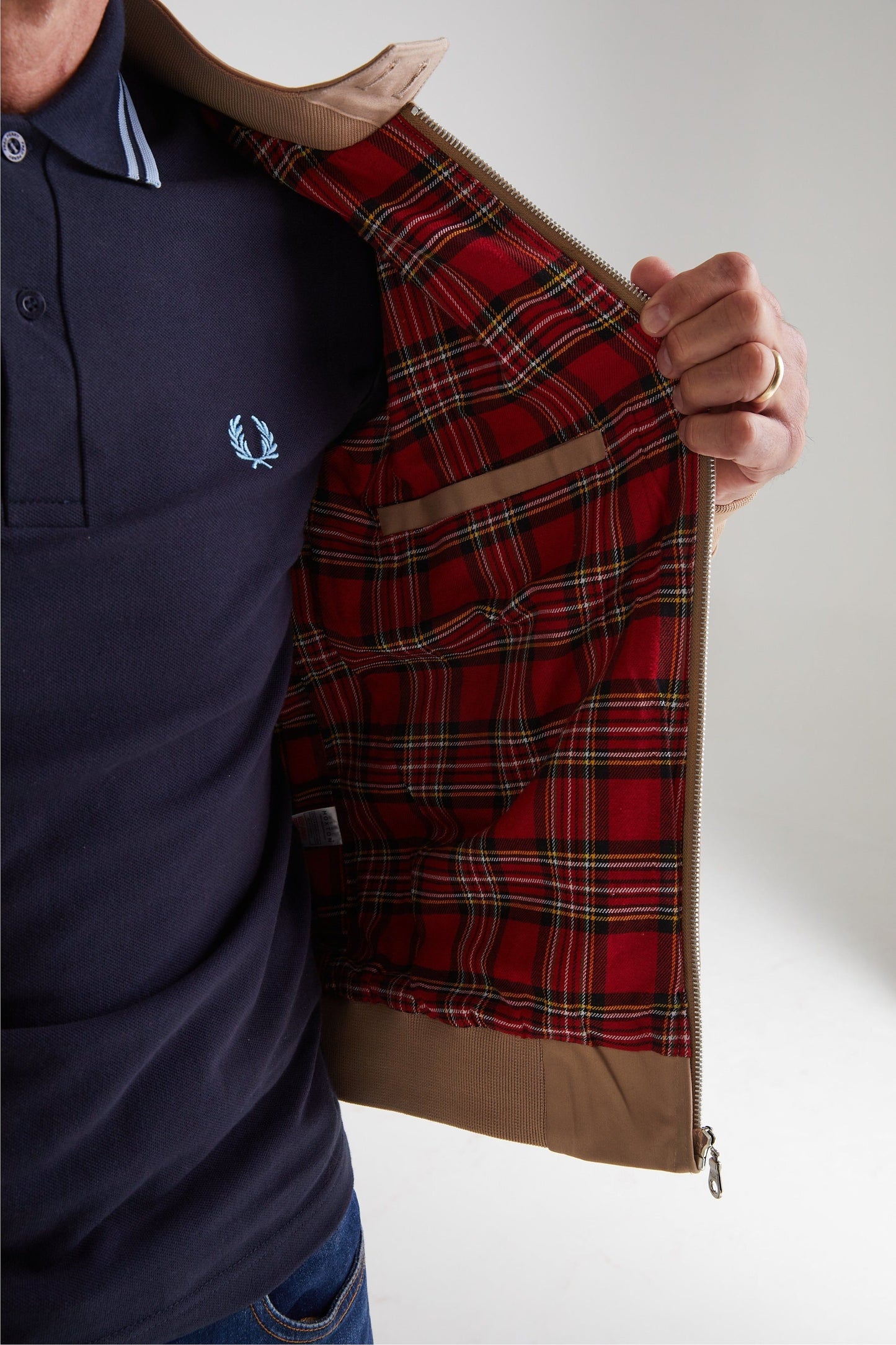 Men's Beige - Harrington Jacket