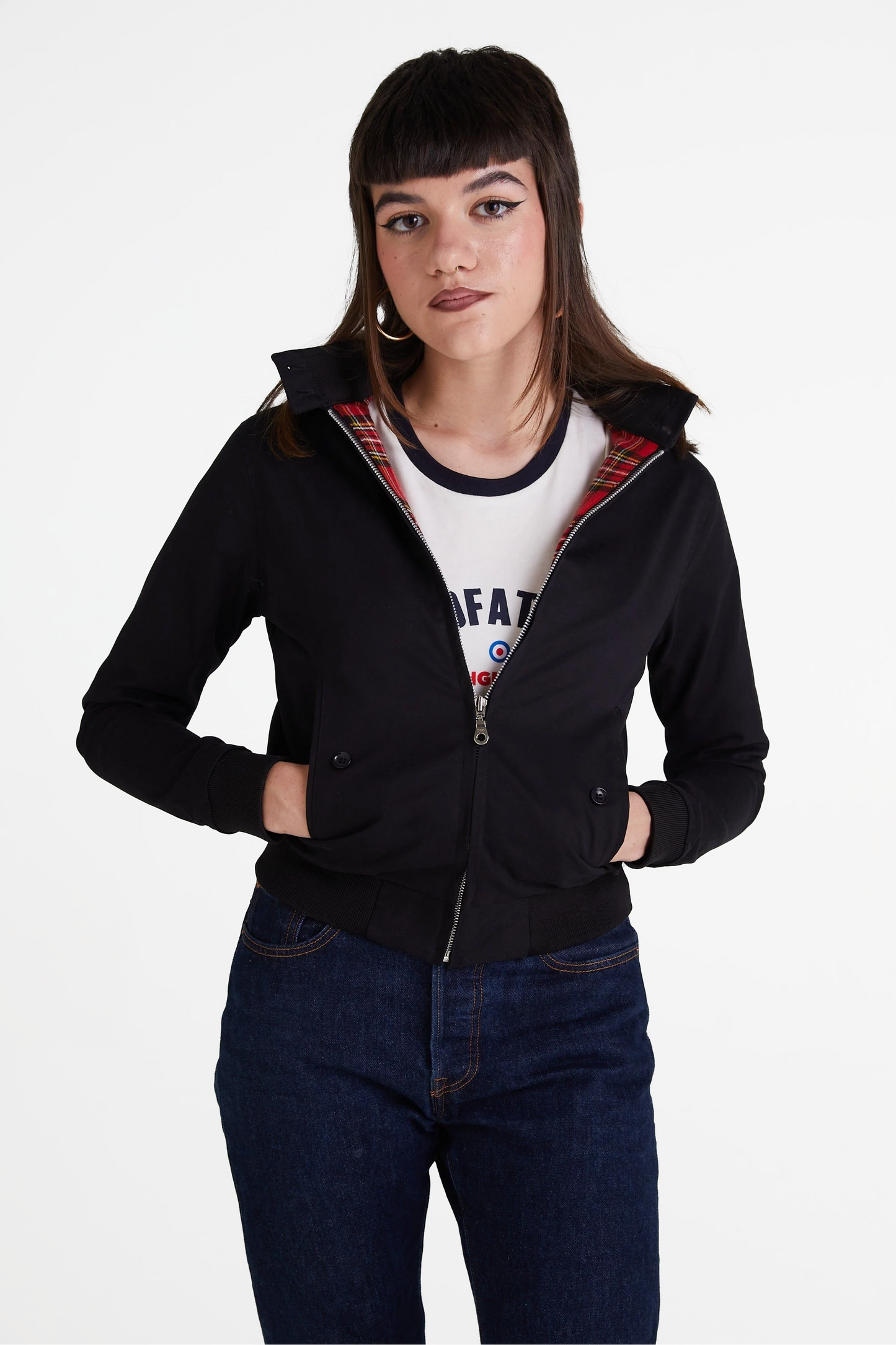 Women's Black - Harrington Jacket