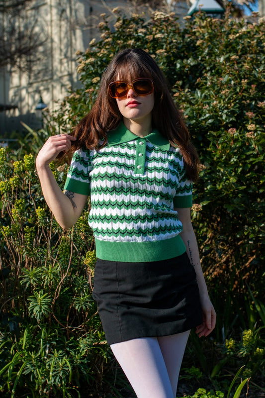 Supreme Fine Gauge Verde - Polo Knit