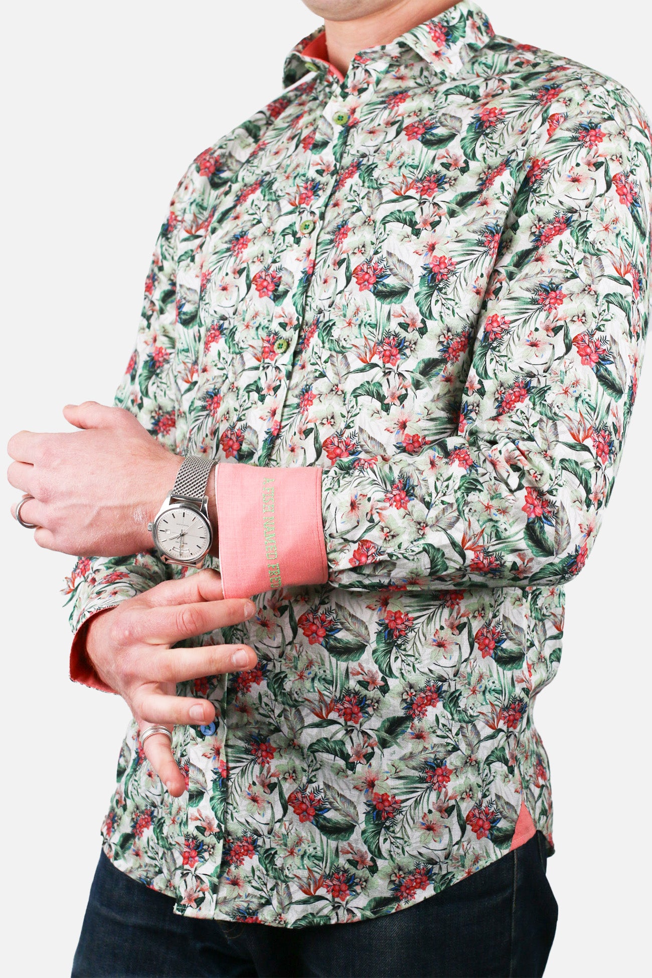 Floral Light Green - Shirt