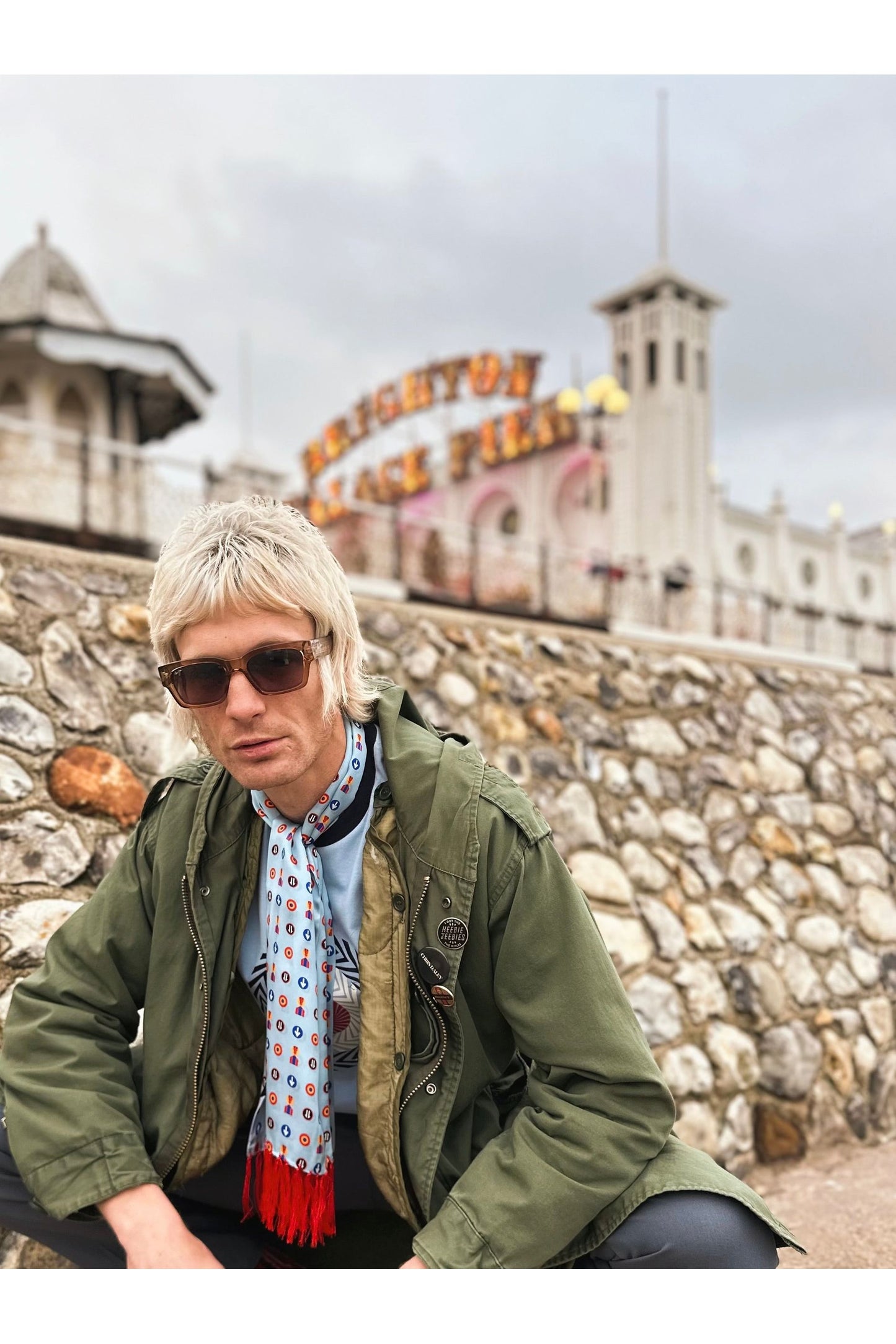 Exclusive Tootal Pop Art Symbols - Silk Scarf