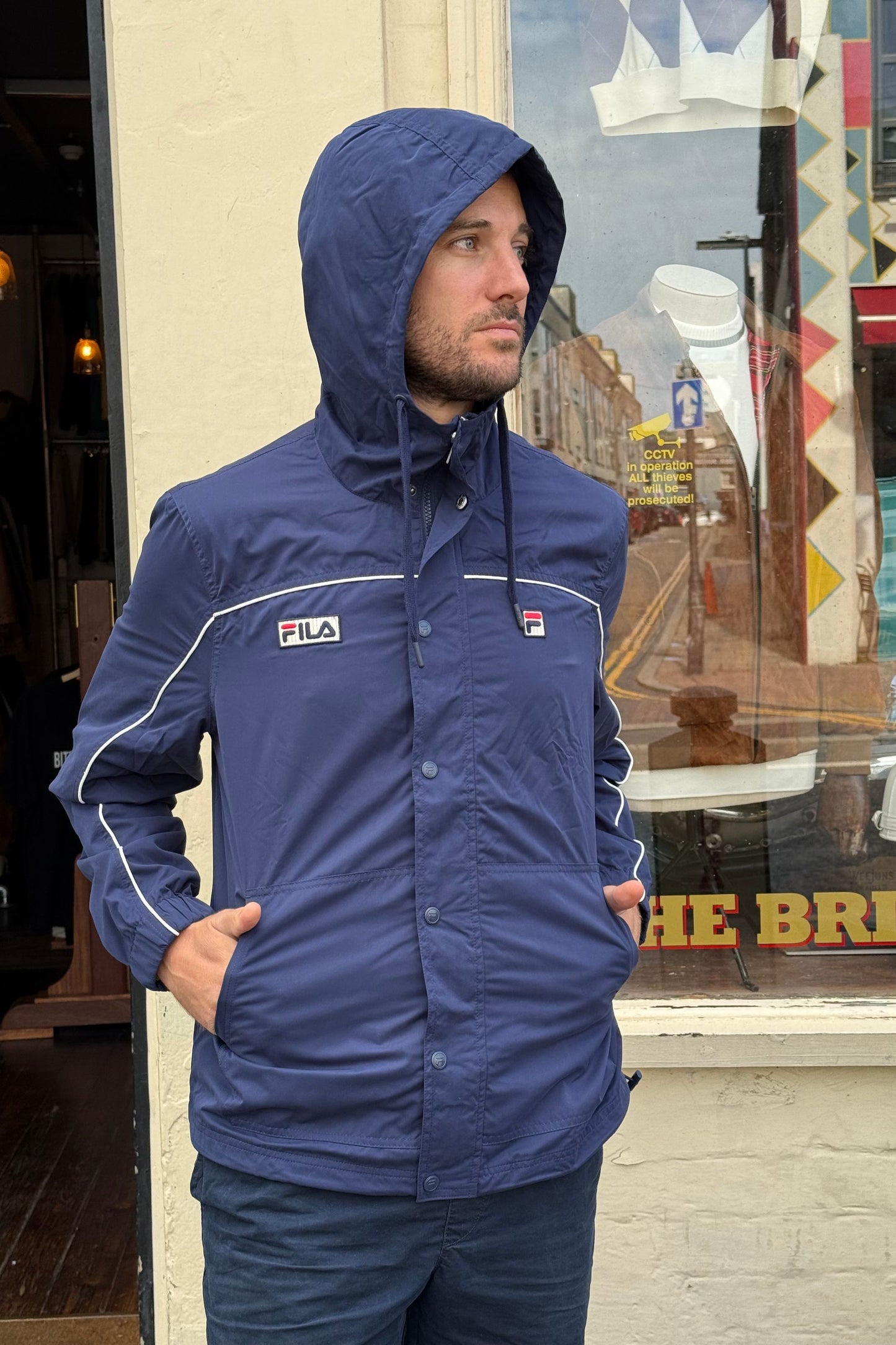 Gino Navy / Gardenia - Lightweight Jacket