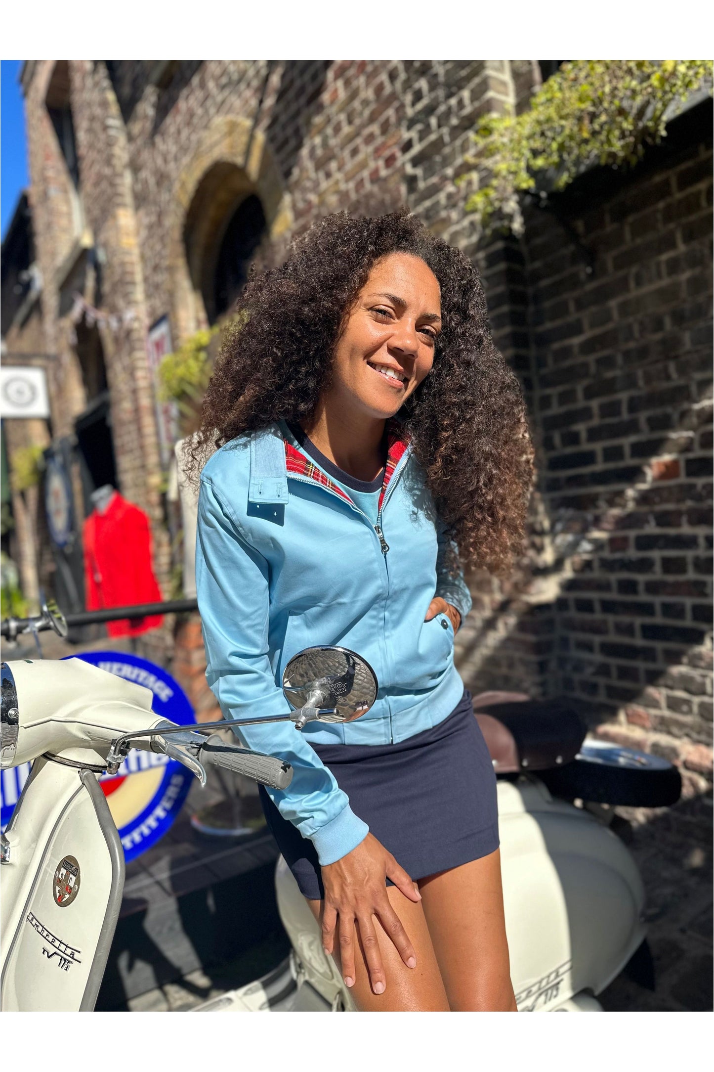 Women's Sky Blue - Harrington Jacket