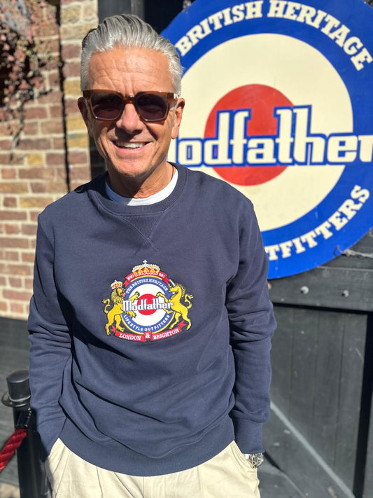 Classic Crest Logo Crew Neck - Sweatshirt