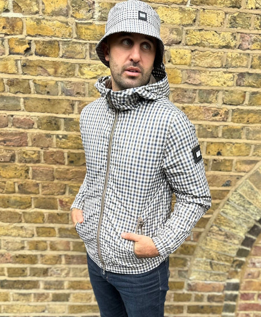 Campania Mid House Check Windbreaker - Jacket