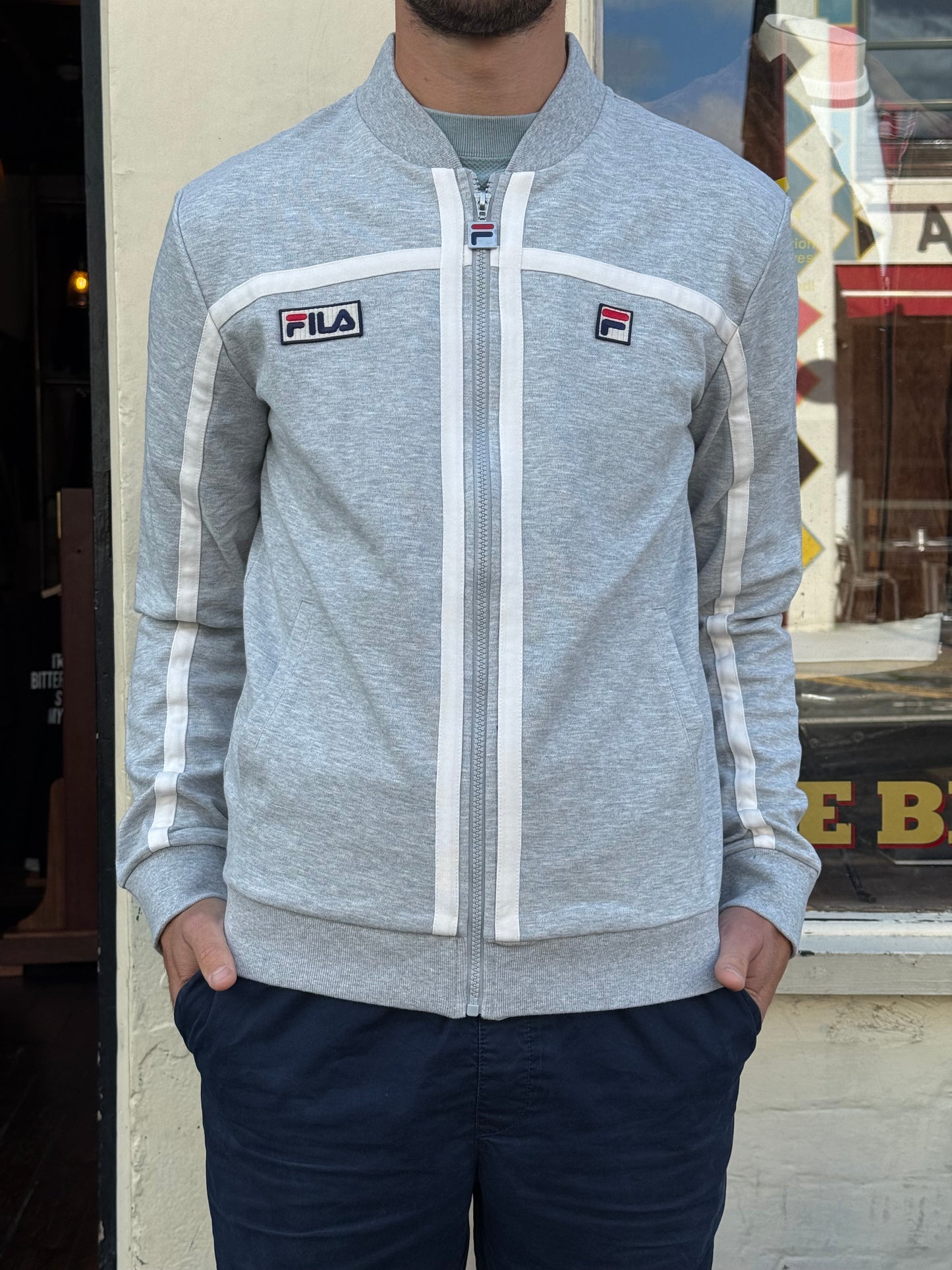 Emilio Gray Marl / Gardenia - Track Top