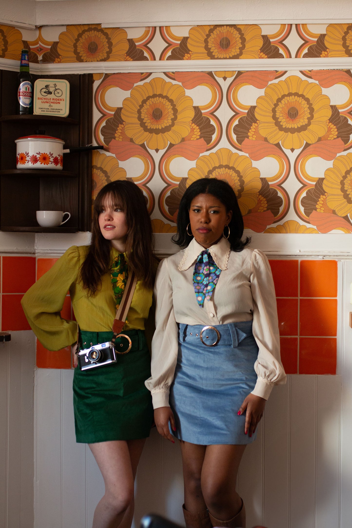 Exclusive 'Cher' Corduroy Sky - Skirt