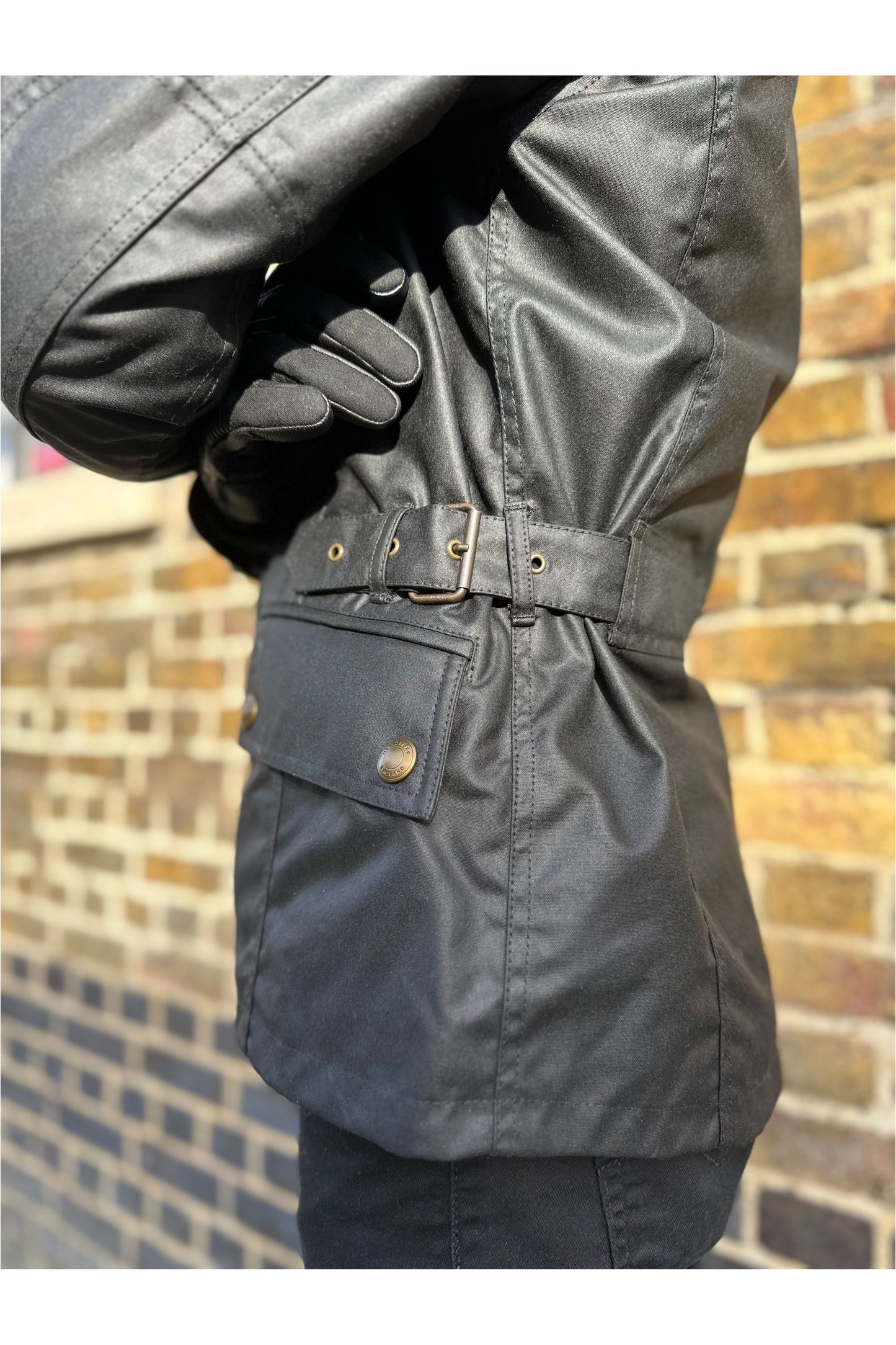Hampstead Black Motorcycle - Leather Glove