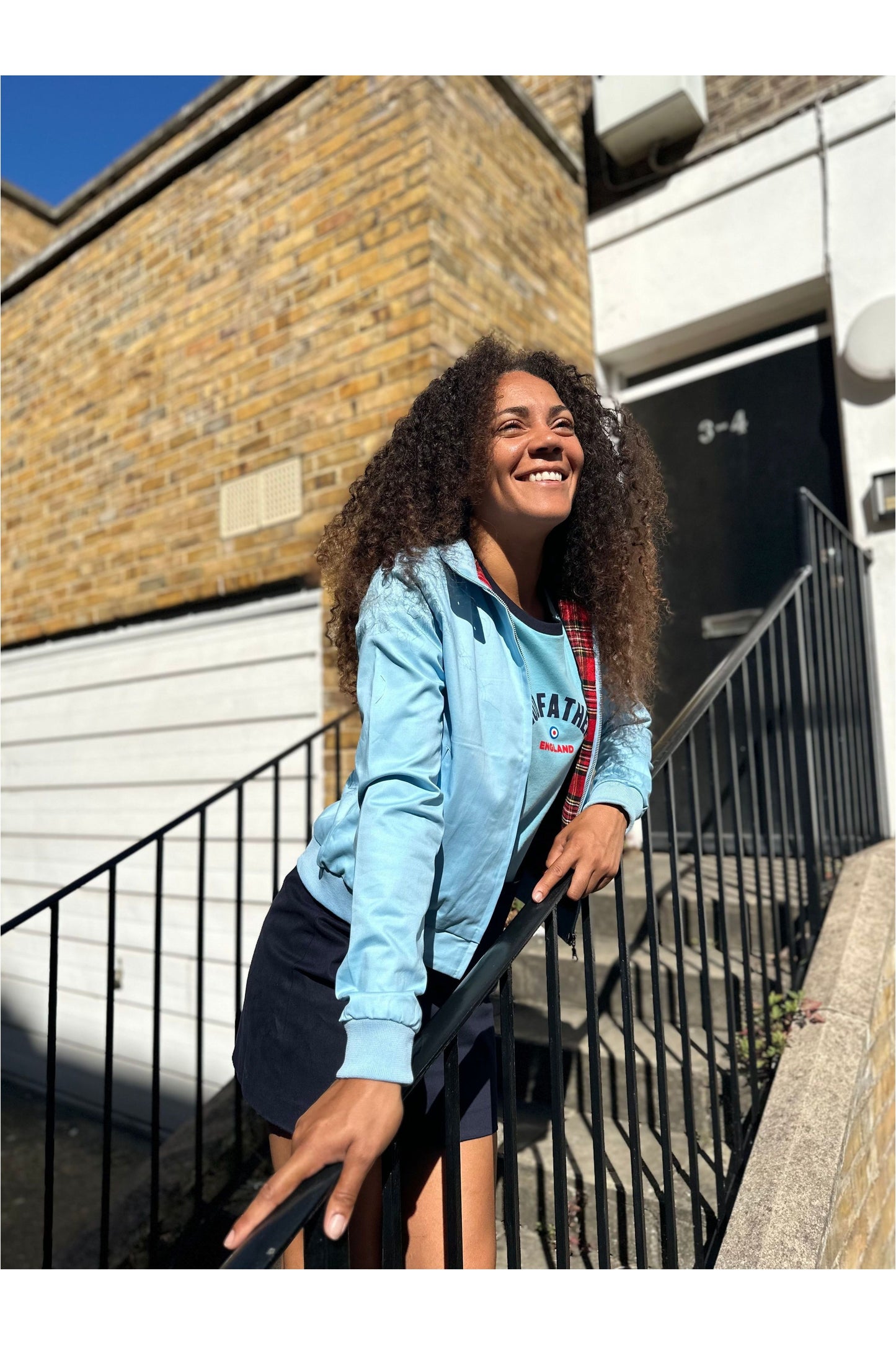 Women's Sky Blue - Harrington Jacket