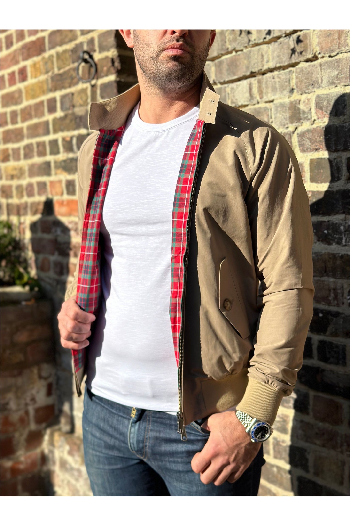 G9 Modern Classic Tan - Harrington Jacket