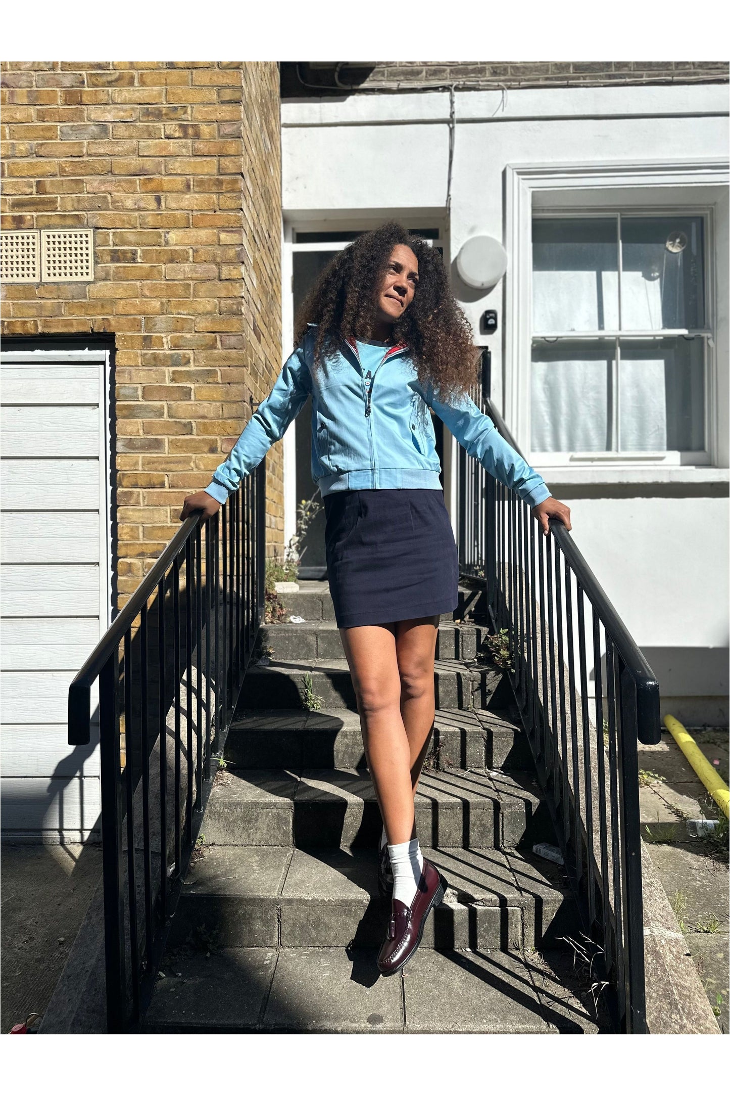 Women's Sky Blue - Harrington Jacket