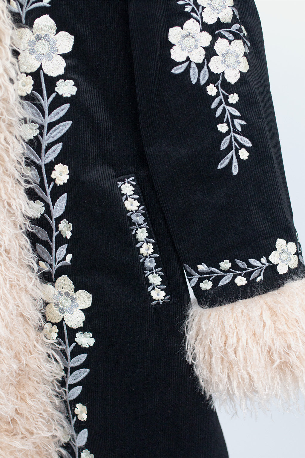 Penny Lane Fur Collar Midnight - Coat