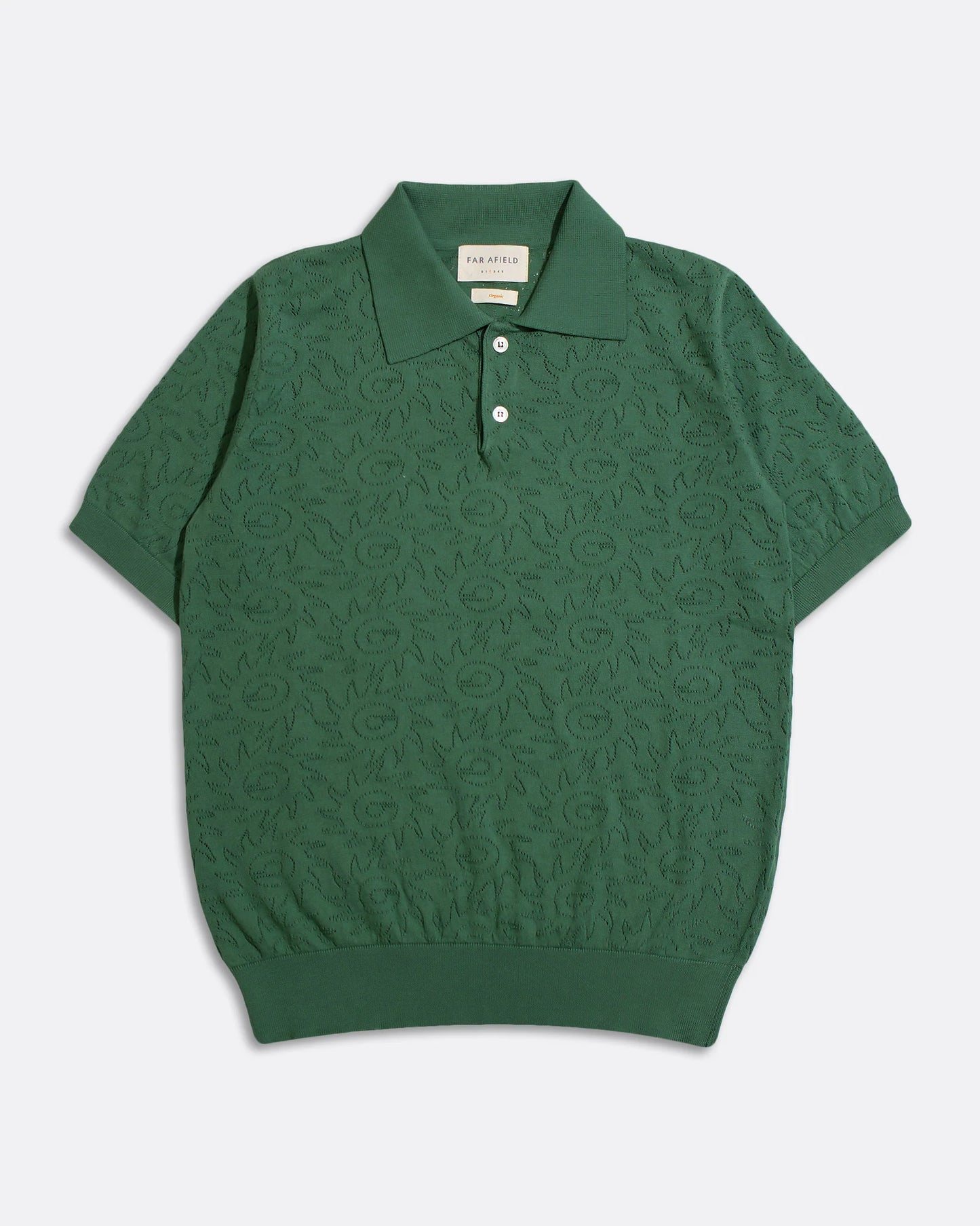 Belser Tropical Green Sun Swirl Knit - Polo