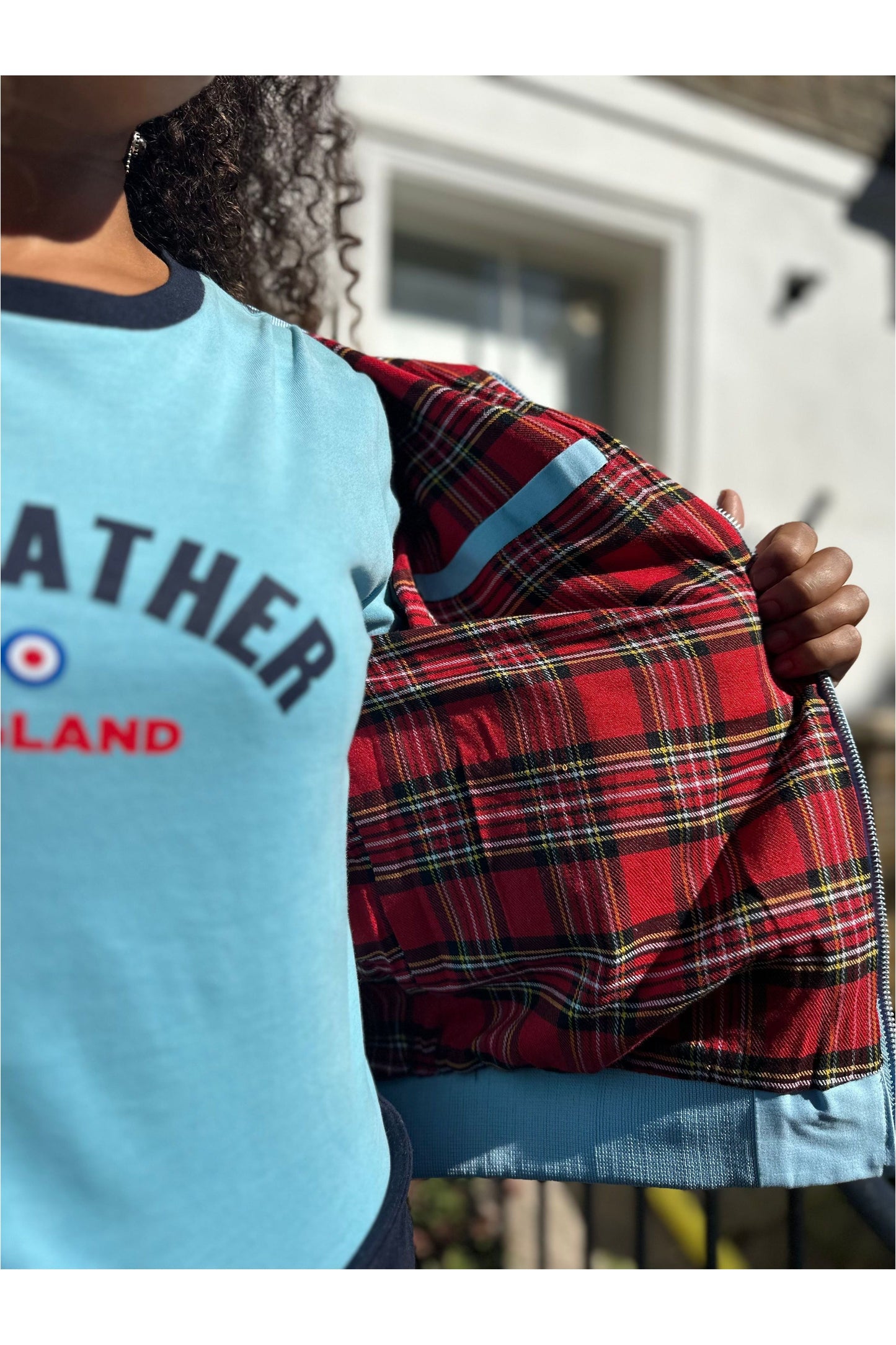 Women's Sky Blue - Harrington Jacket