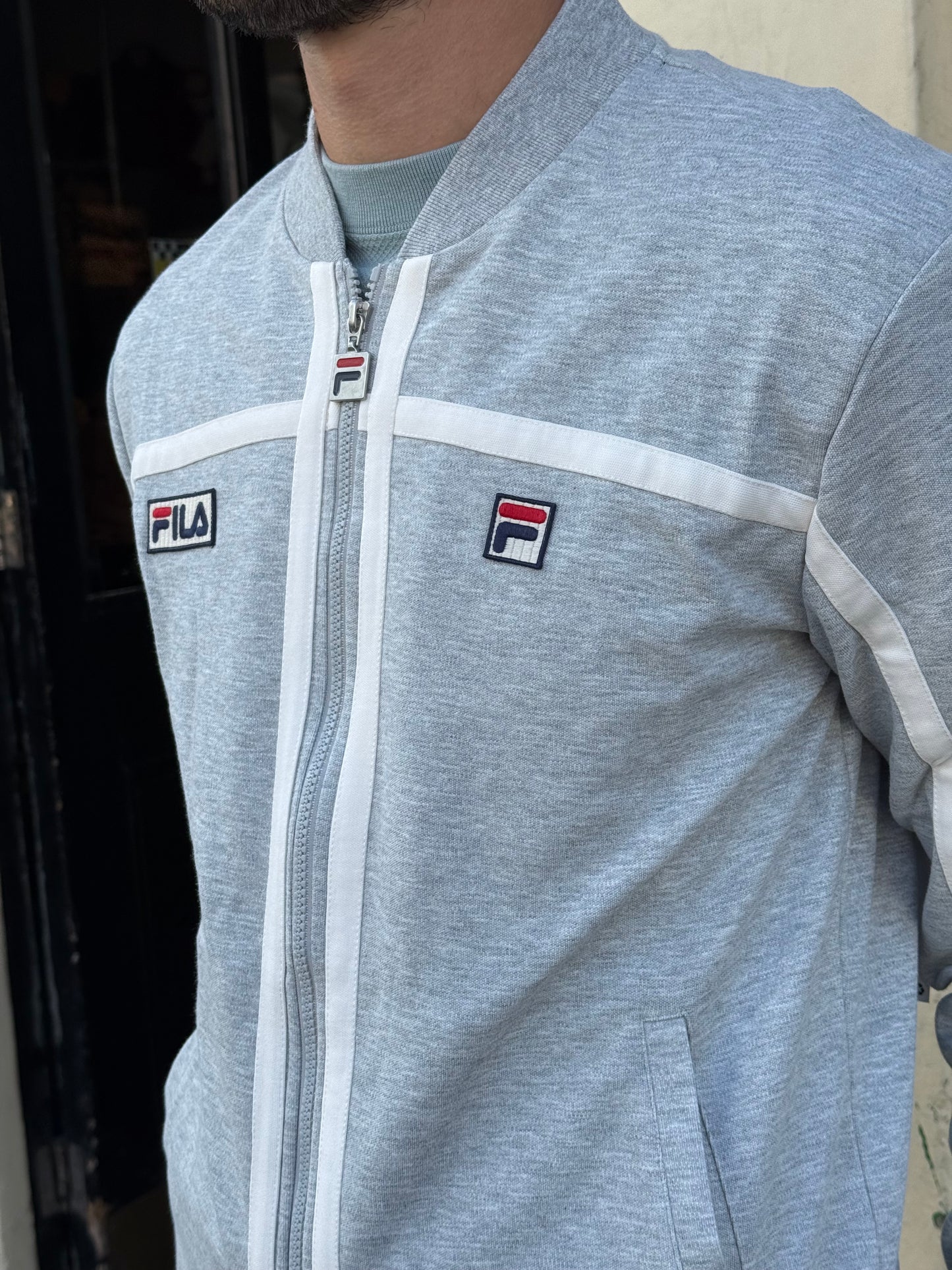 Emilio Gray Marl / Gardenia - Track Top