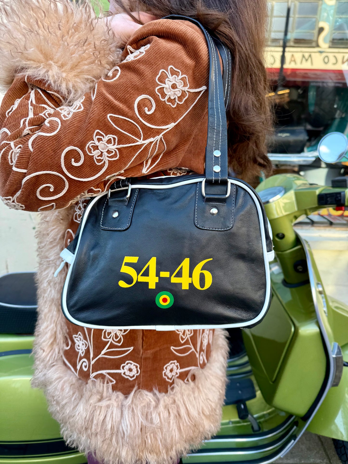 54-46 Black Leather - Bag