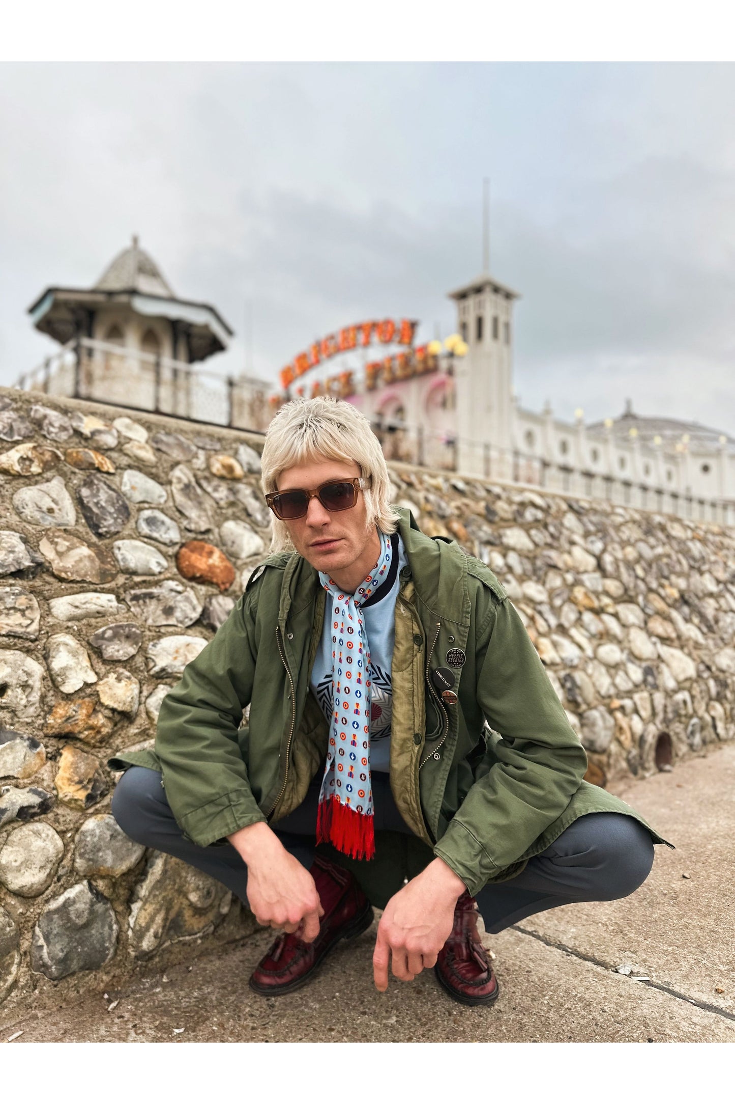 Exclusive Tootal Pop Art Symbols - Silk Scarf