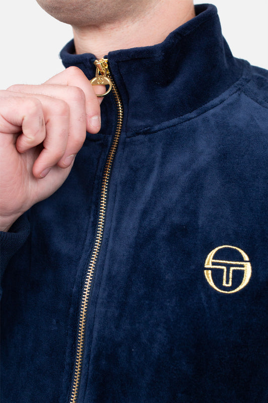 Court Velour Maritime Blue/Gardenia - Track Jacket