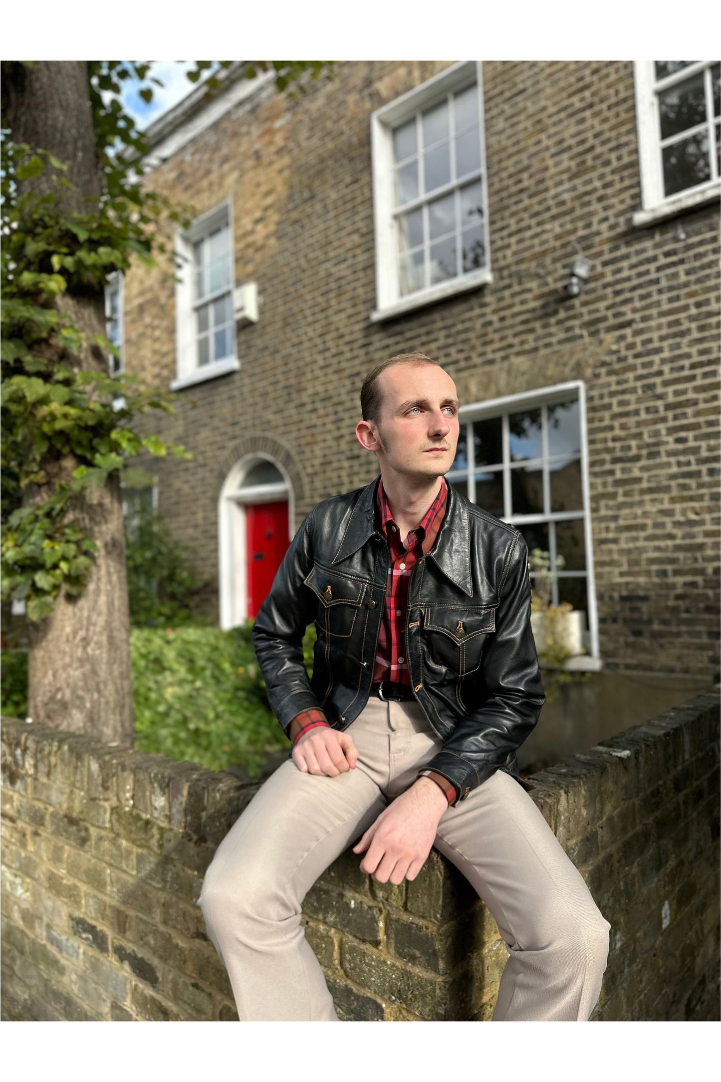 Men’s Leather Classic Black - Trucker Jacket