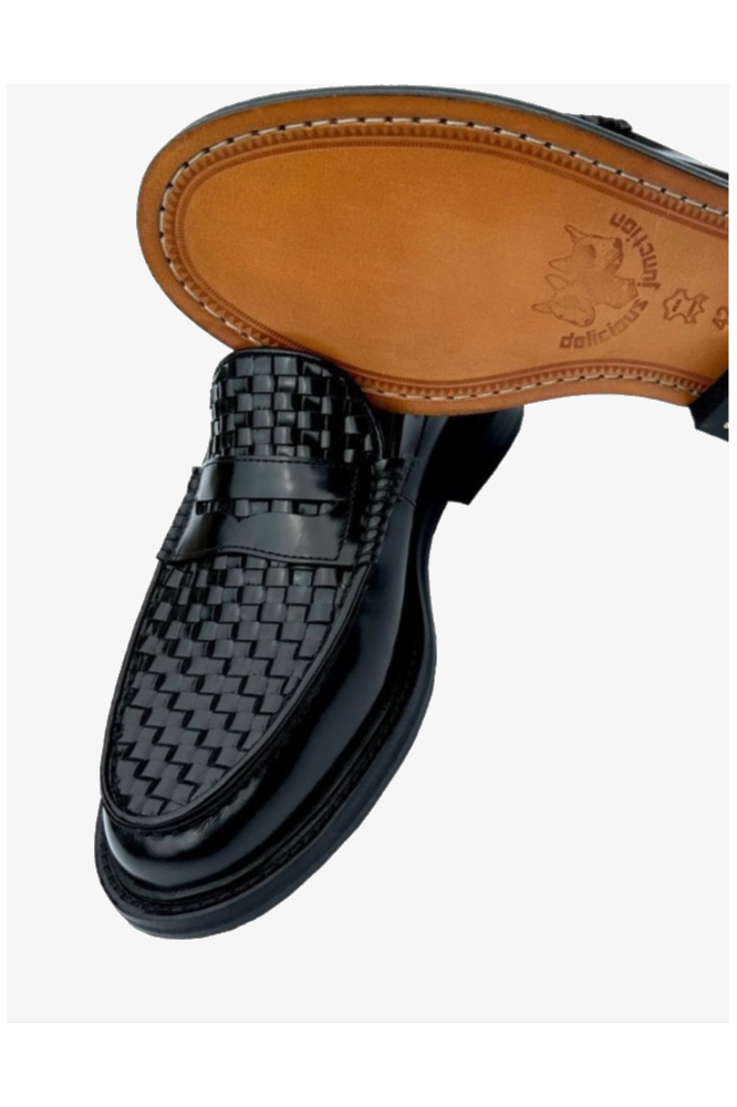 Brummel Basket Weave Black - Loafer