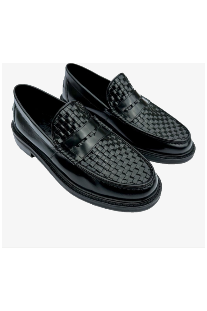 Brummel Basket Weave Black - Loafer