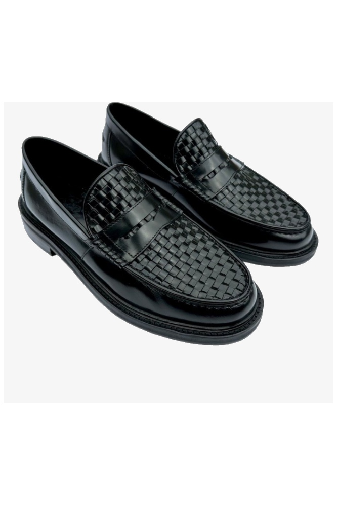 Brummel Basket Weave Black - Loafer