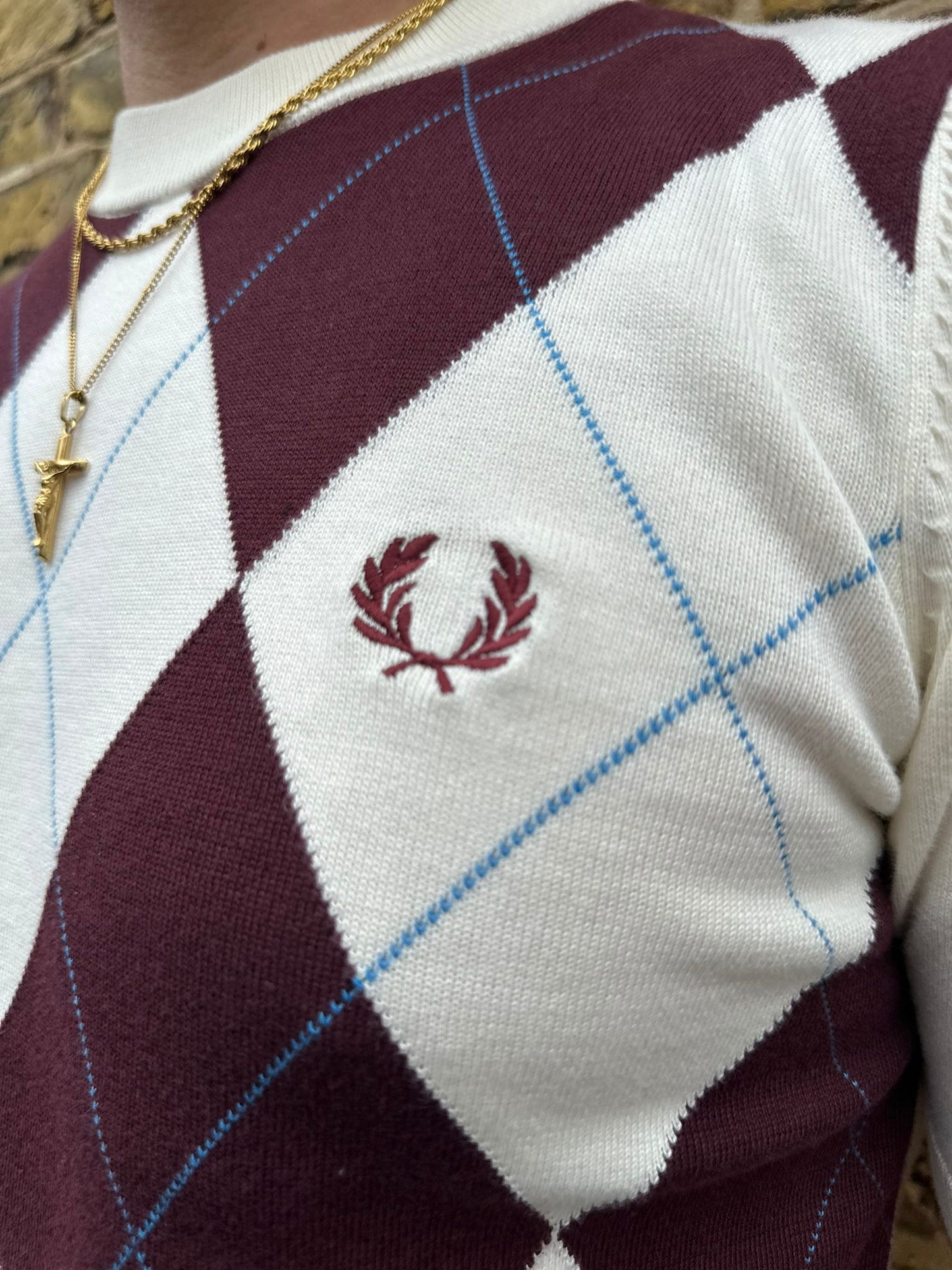 K1319 Argyle Knit - T-shirt