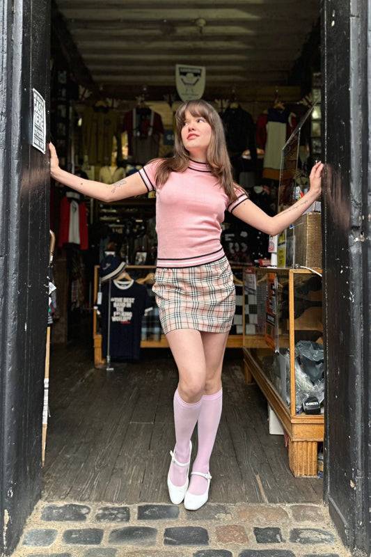 Dorval Coral Knitted - Mock Turtle Neck