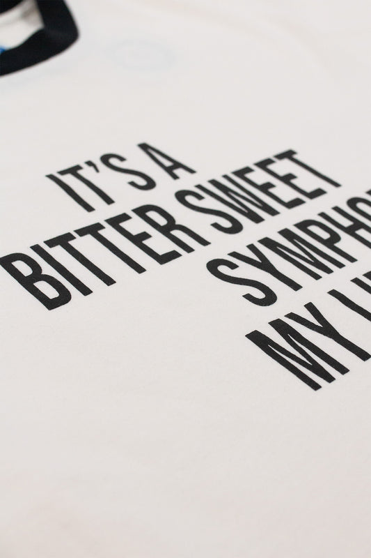 A Bitter Sweet Symphony Ringer Ecru - T-Shirt