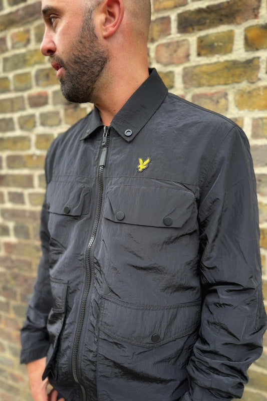 4 pockets zip through Black - Overshirt