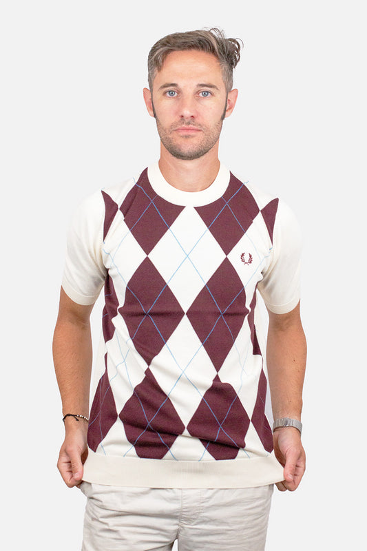 K1319 Argyle Knit - T-shirt
