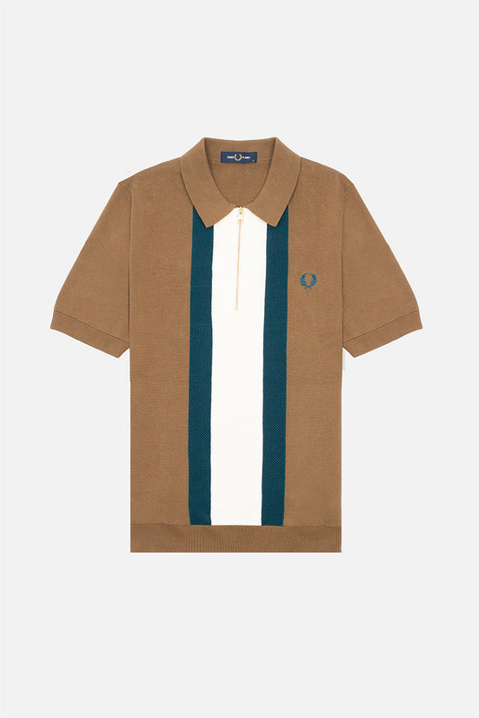 K1342 Textured Stripe Knit - Polo