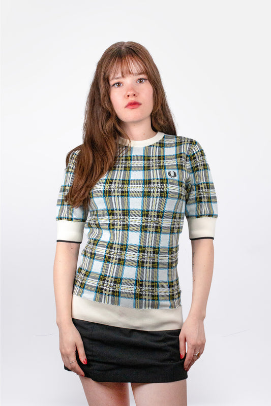 K1109 Knitted Tartan - T-Shirt