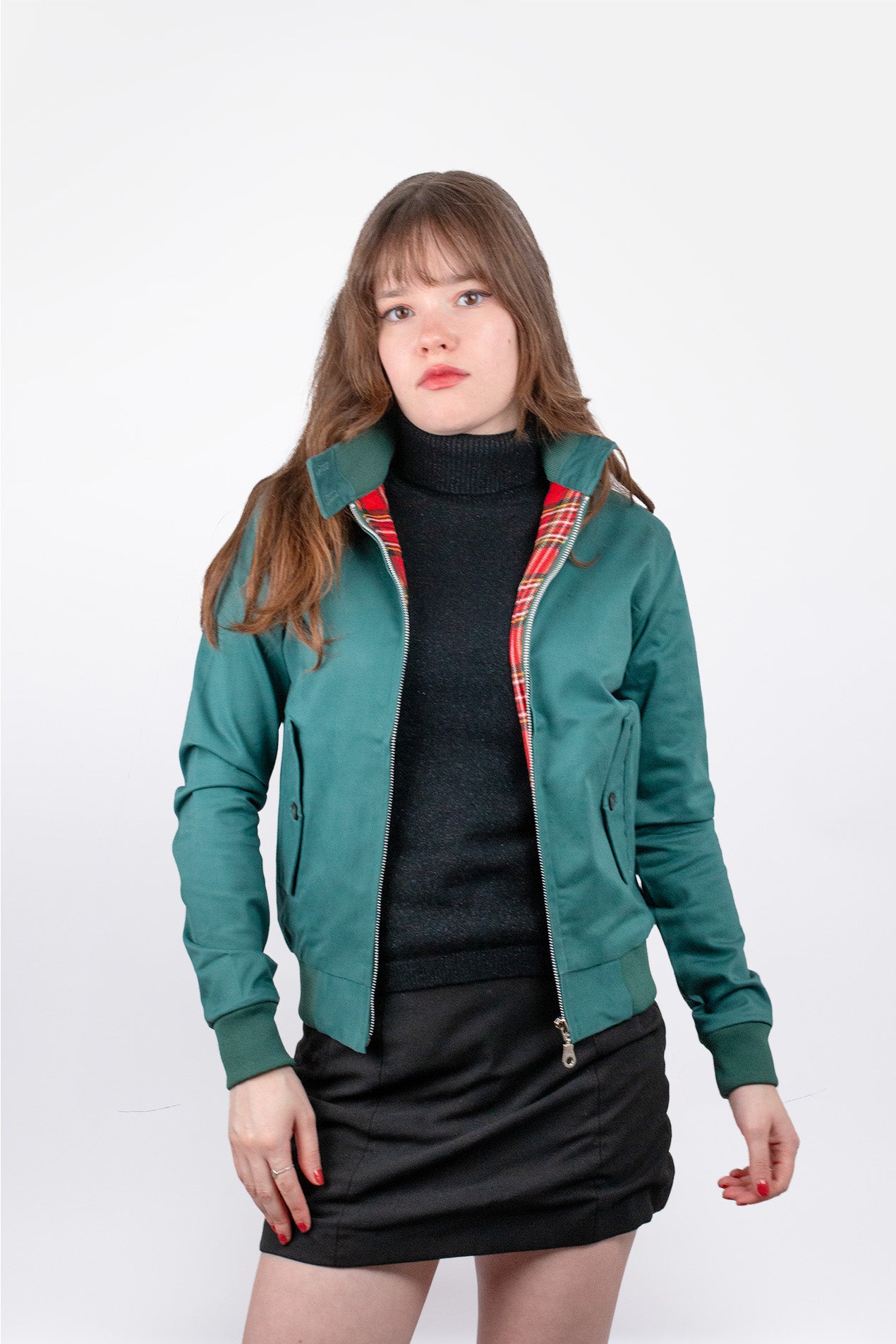 Women's Bottle Green - Harrington Jacket