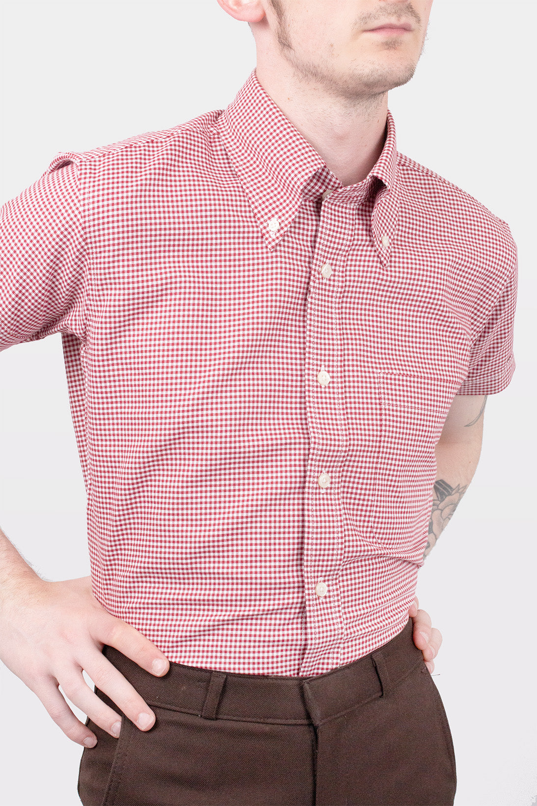 Gingham 'Kennedy' Red - Shirt