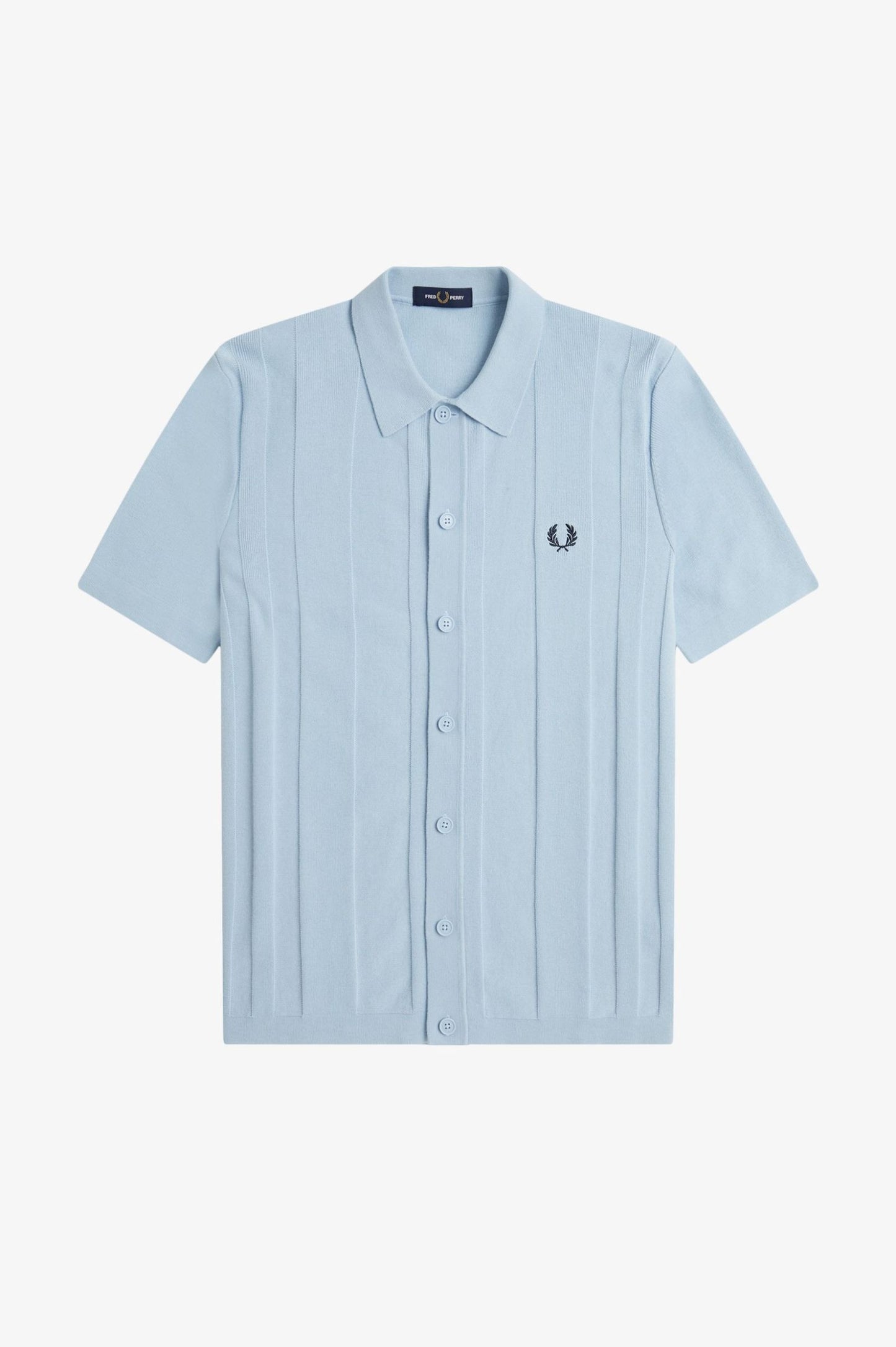 K9727 Light Smoke Knitted Button Through - Shirt