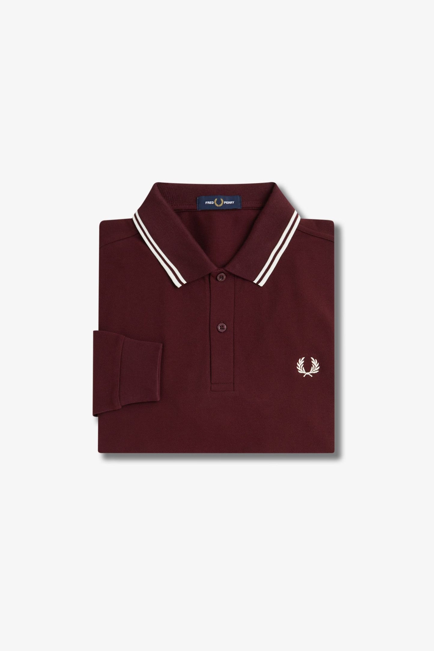 M3636 Oxblood / Ecru / Ecru - L/S Polo